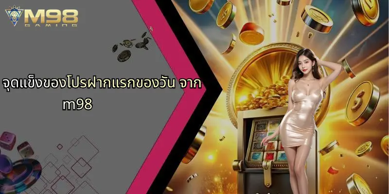 โปรฝากแรกของวัน: สิทธิพิเศษสำหรับนักเดิมพัน M98 ที่คุณไม่ควรพลาด 4 จุดแข็งของโปรฝากแรกของวัน จาก m98